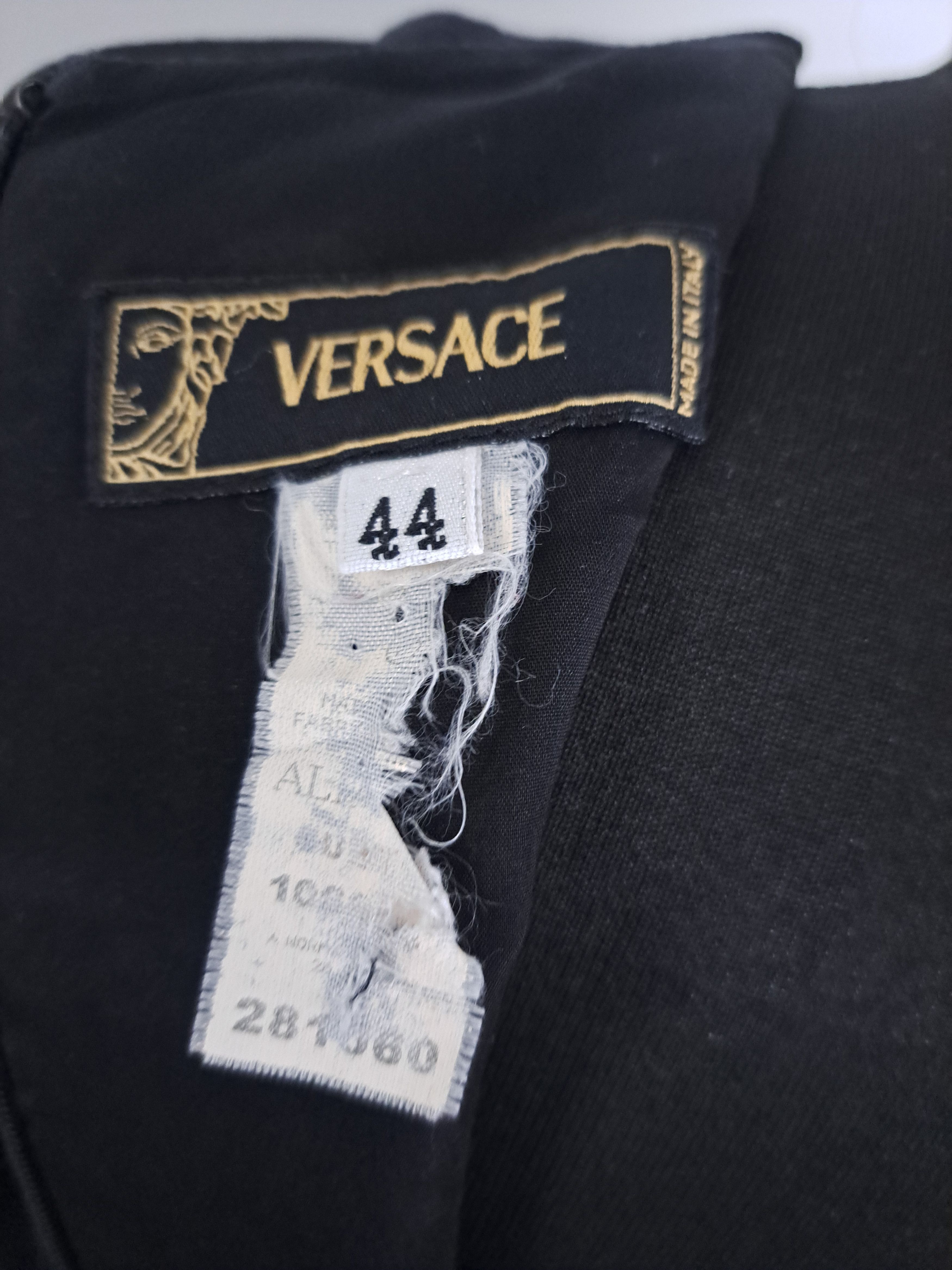image of Versace Vintage 1990 Black.dress, Women's (Size Medium)