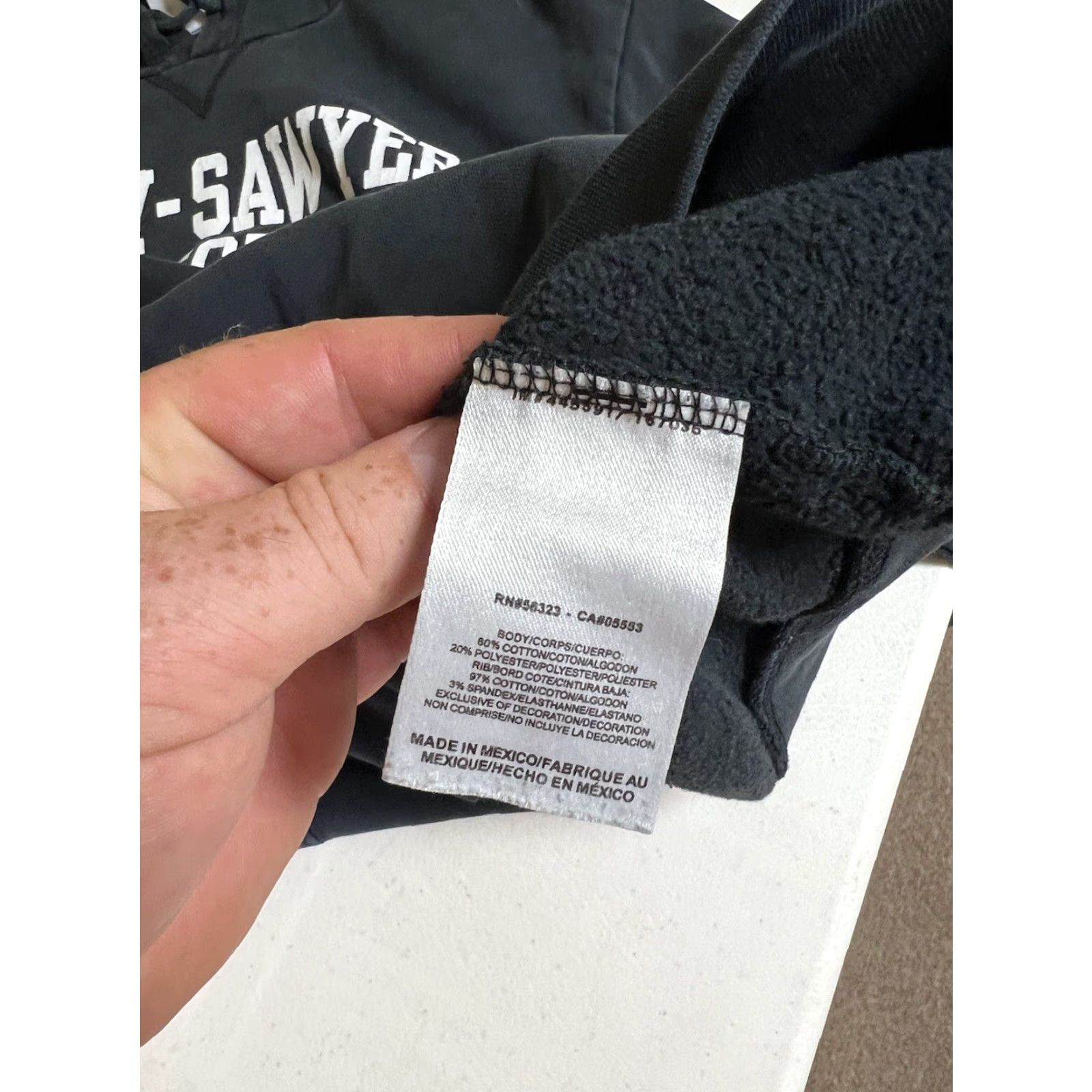 Nike VINTAGE Nike Colby Sawyer Soccer Black Distressed Hoodie Sweatshirt Center S Hoodie Mens S Black Logo Embroidered Nike Size US S / EU 44-46 / 1 - 6 Thumbnail