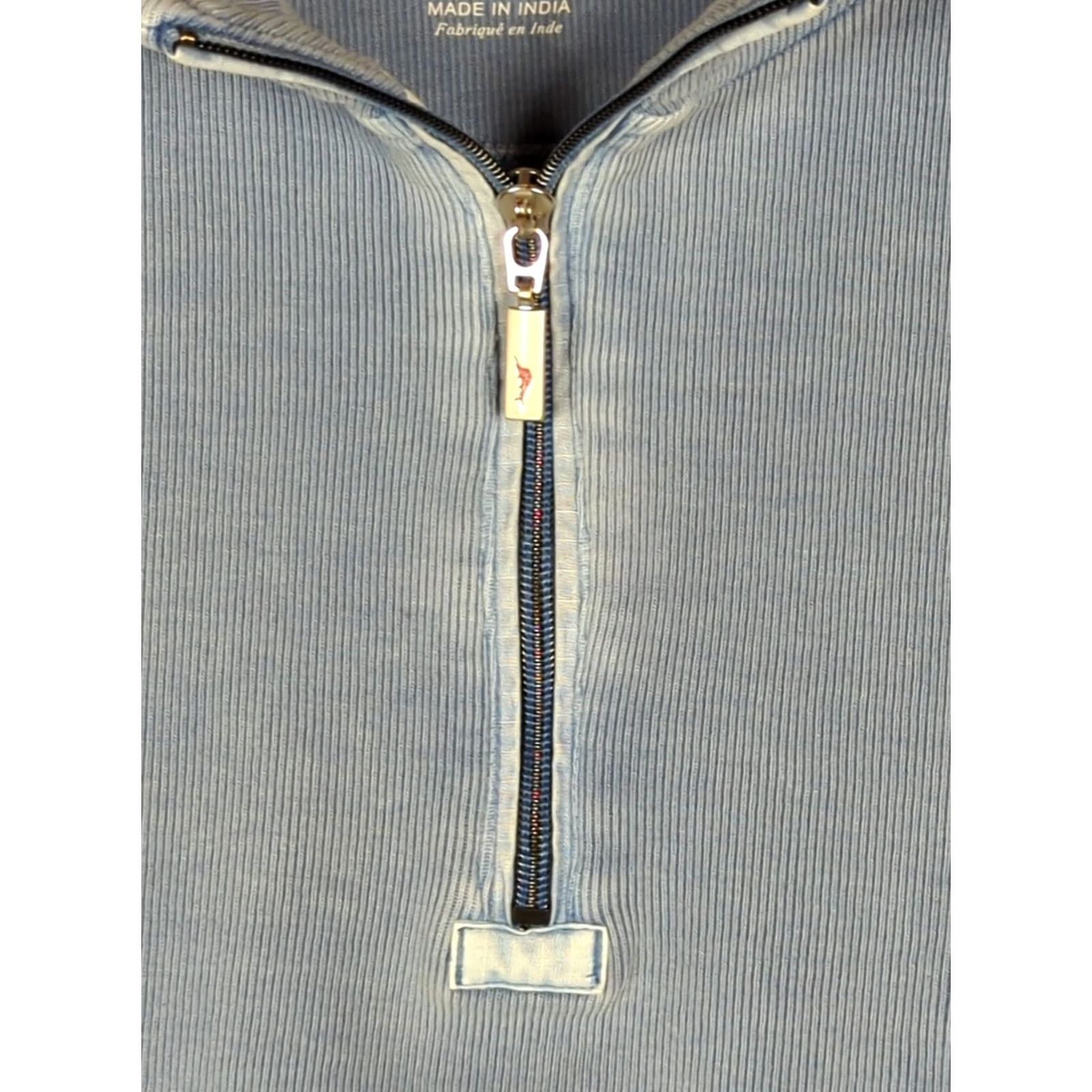 Tommy Bahama Tommy Bahama Sweatshirt Men’s M Blue 1/4 Zip Relaxed Fit Pullover Mock Neck Logo Long Sleeve Knit Cotton Fall Walking Size US M / EU 48-50 / 2 - 7 Thumbnail