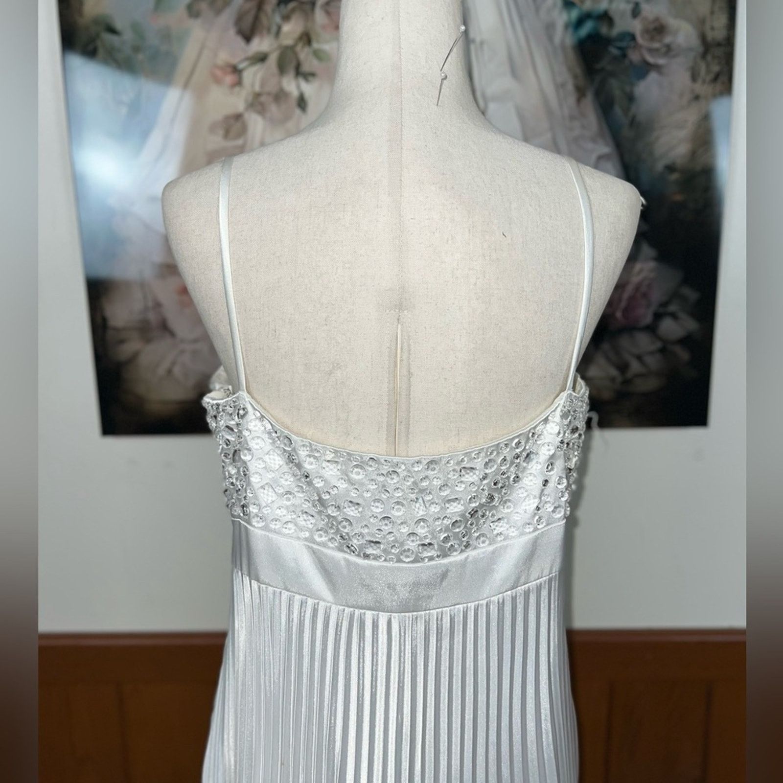 Other Beautiful Vintage 90s Chadwick’s Simple Pleated Wedding Gown Size XL / US 12-14 / IT 48-50 - 6 Thumbnail