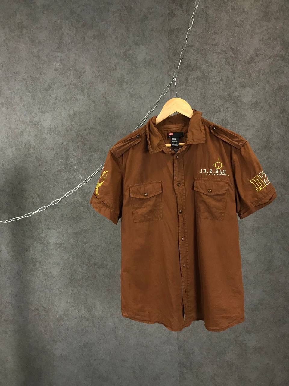 Diesel Diesel Lost Paradise art designer vintage shirt Size US L / EU 52-54 / 3 - 1 Thumbnail