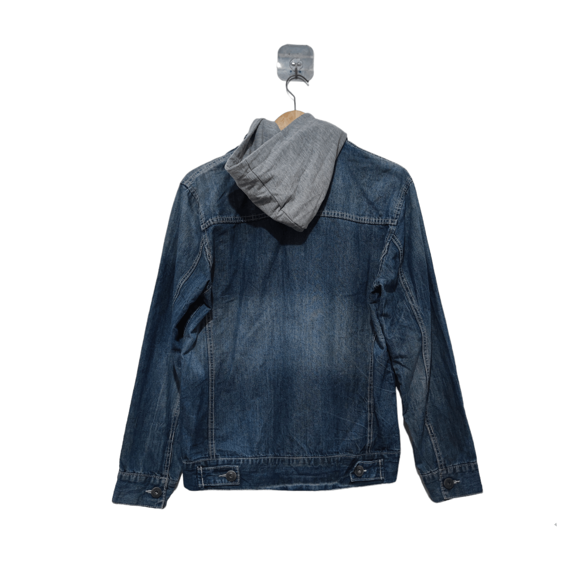 Hysteric Glamour × In The Attic × Japanese Brand Distressed Denim Jacket Hoodie Size US L / EU 52-54 / 3 - 2 Thumbnail