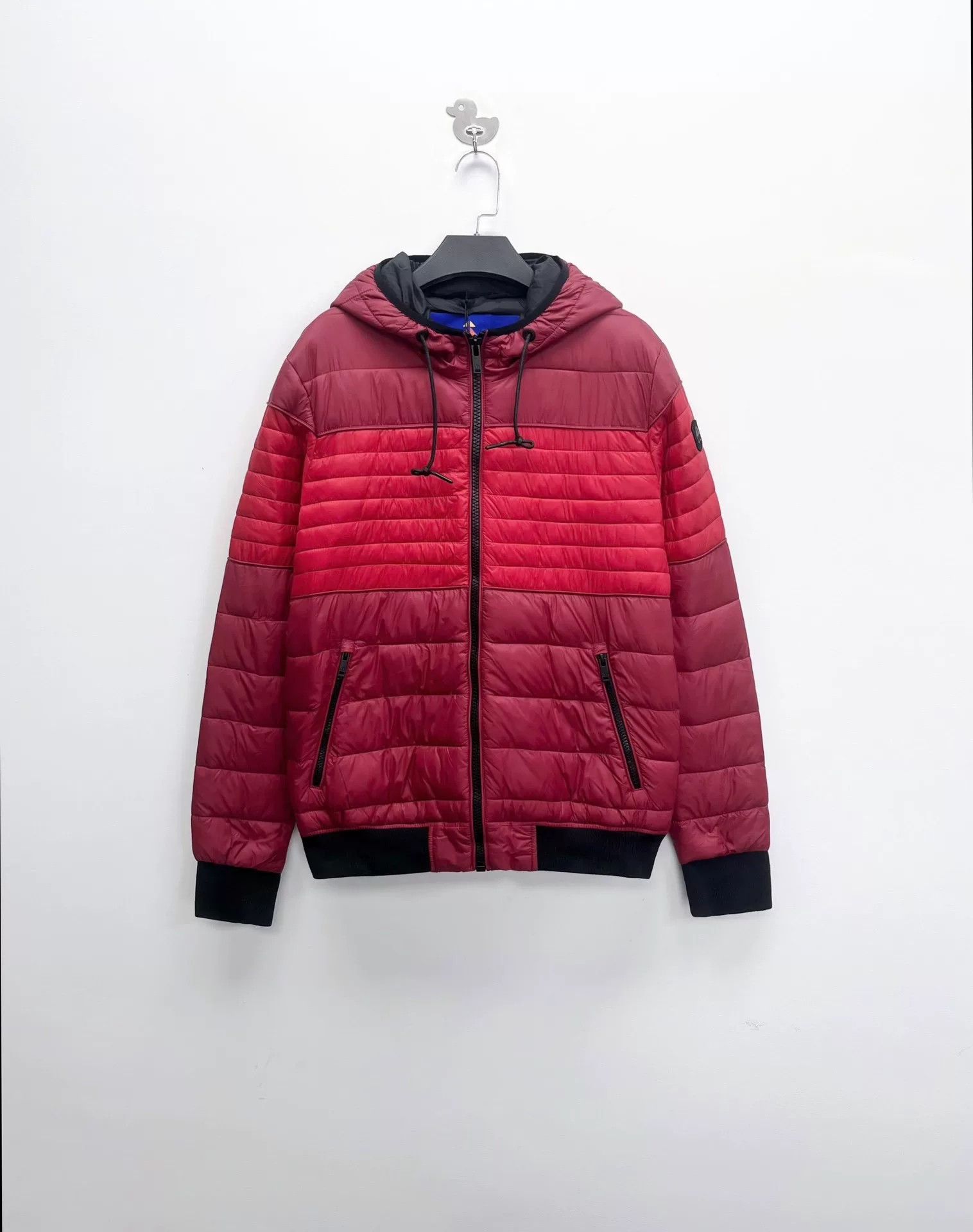 Moose Knuckles Moose Knuckles Red Stripe Black Logo Hooded Puffer Size US M / EU 48-50 / 2 - 1 Thumbnail