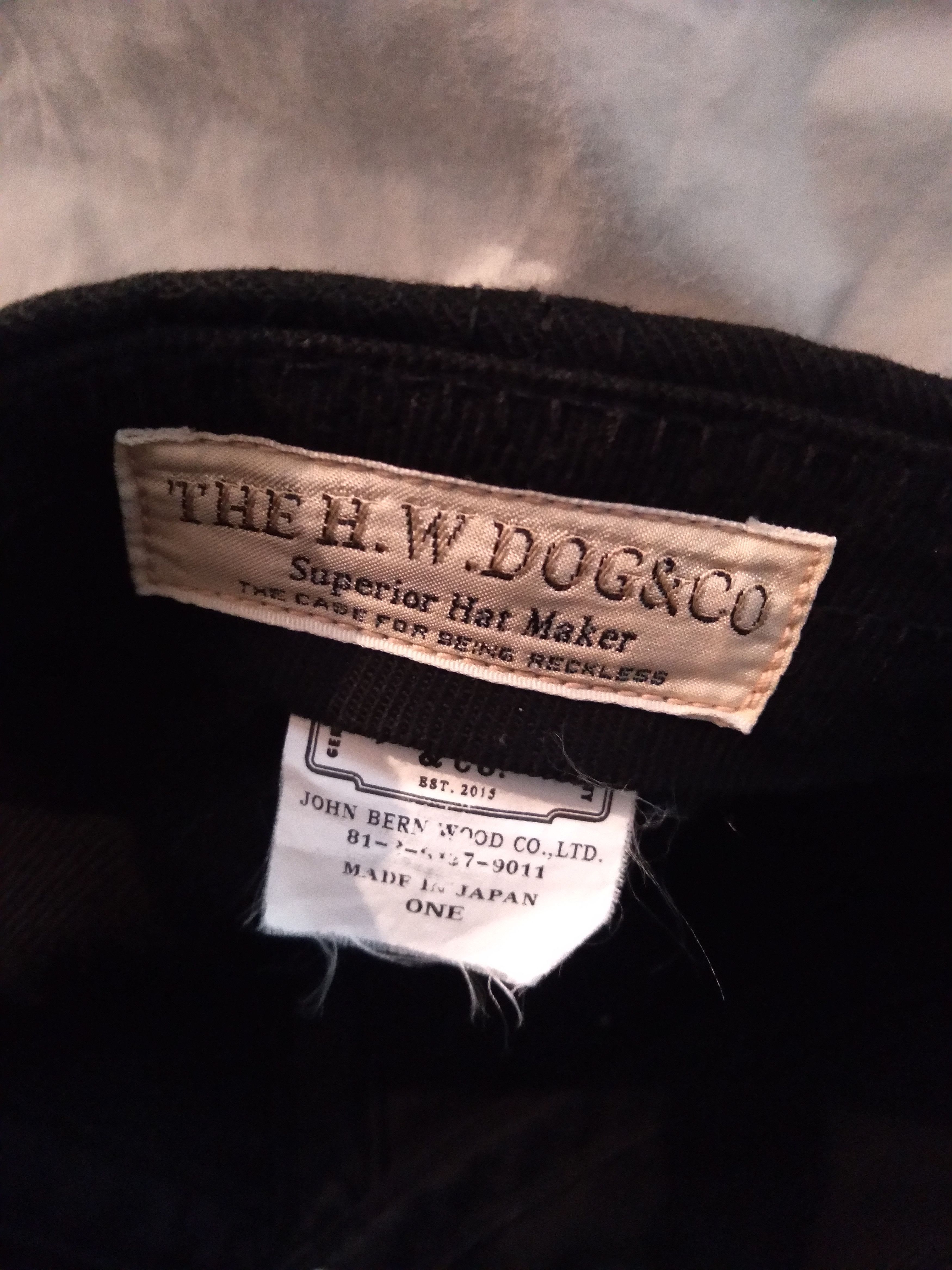 THE H.W.DOG&CO. Cotton Twill Snapback Hat Cap Japan Black Size ONE SIZE - 4 Thumbnail