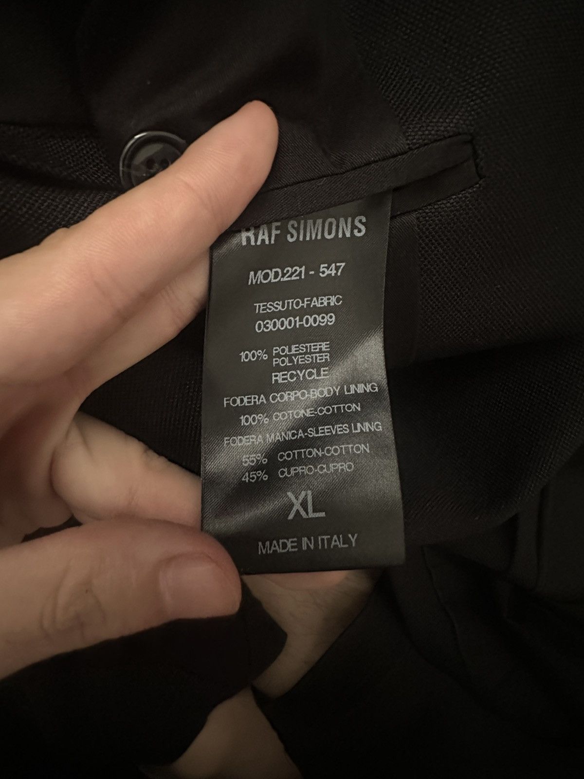 Raf Simons Raf Simons SS22 "SOLEMN-X" Printed Suit Jacket / Blazer Size 52R - 5 Thumbnail