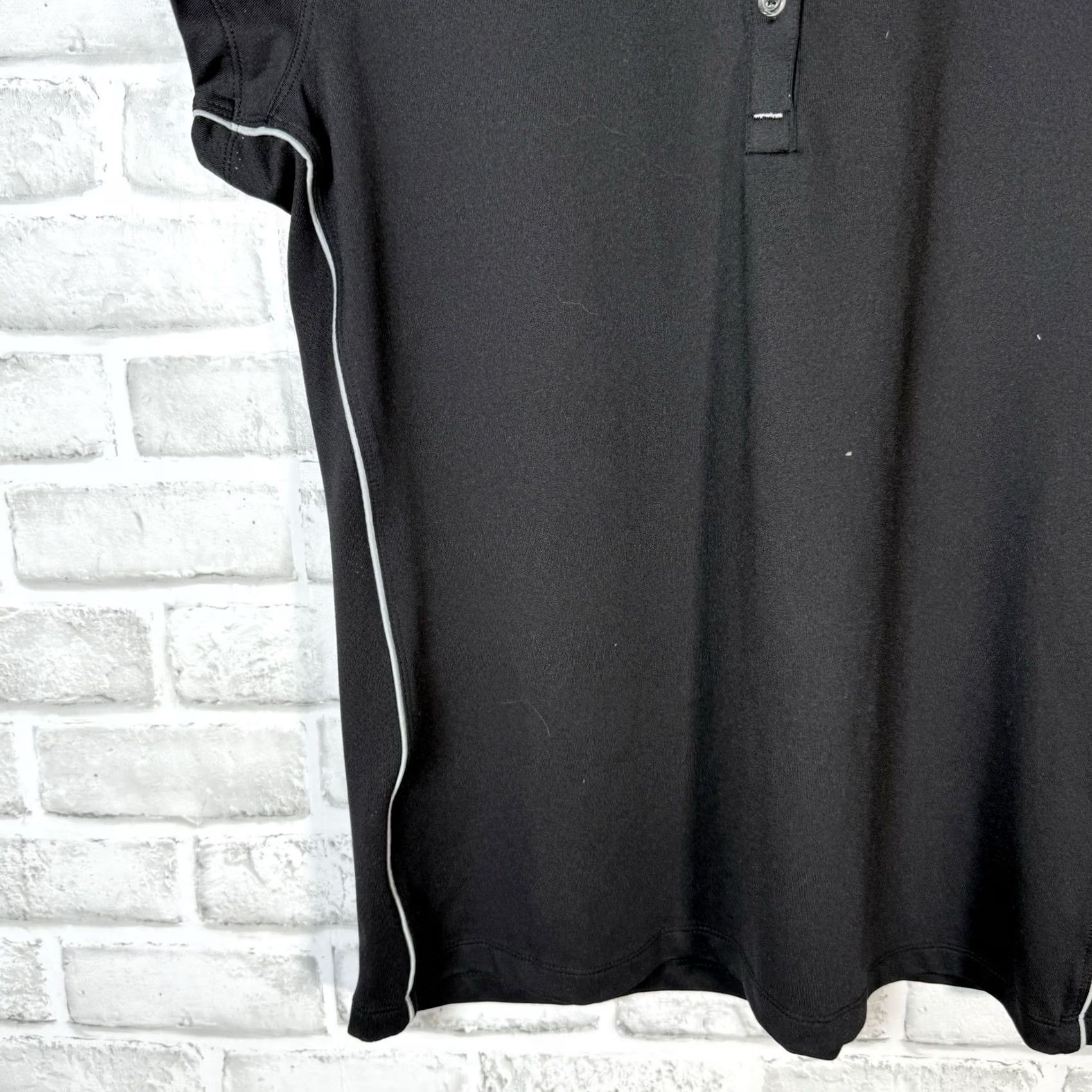 Alo Alo CoolFit Womens Athletic Polo Shirt L Size Black Activewear Size L / US 10 / IT 46 - 3 Thumbnail