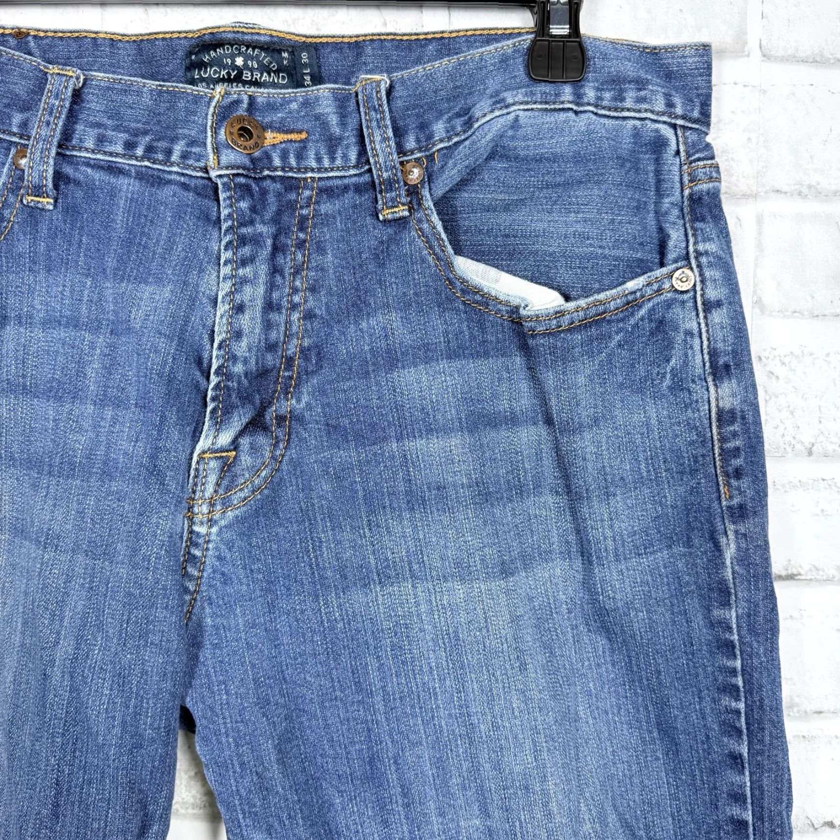 Lucky Brand Lucky Brand Jeans Mens 34x30 Blue Casual Straight Size US 34 / EU 50 - 2 Thumbnail
