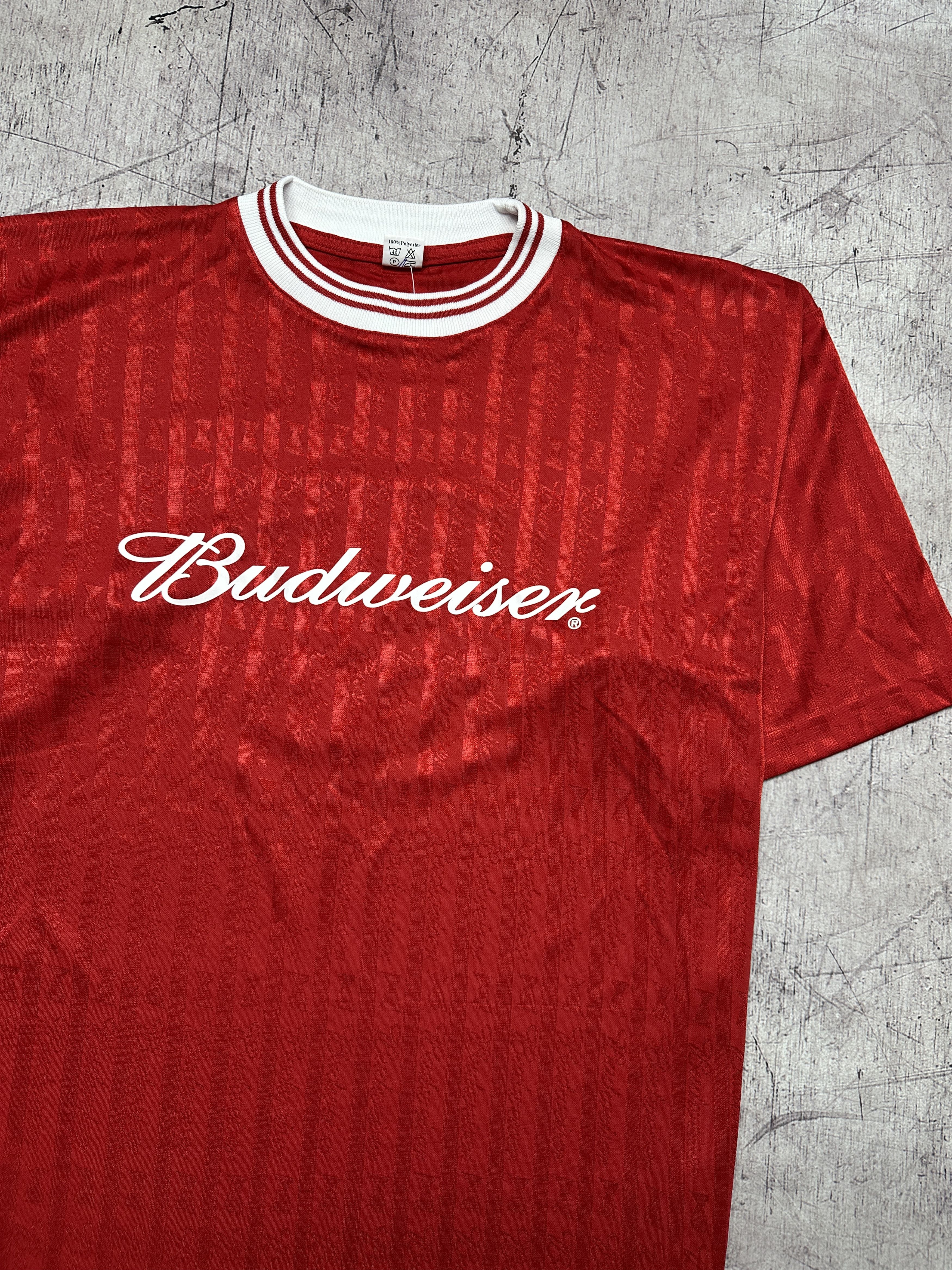Budweiser Budweiser 90s Vintage Mens Crew Neck T-Shirt Jersey Size US L / EU 52-54 / 3 - 2 Thumbnail