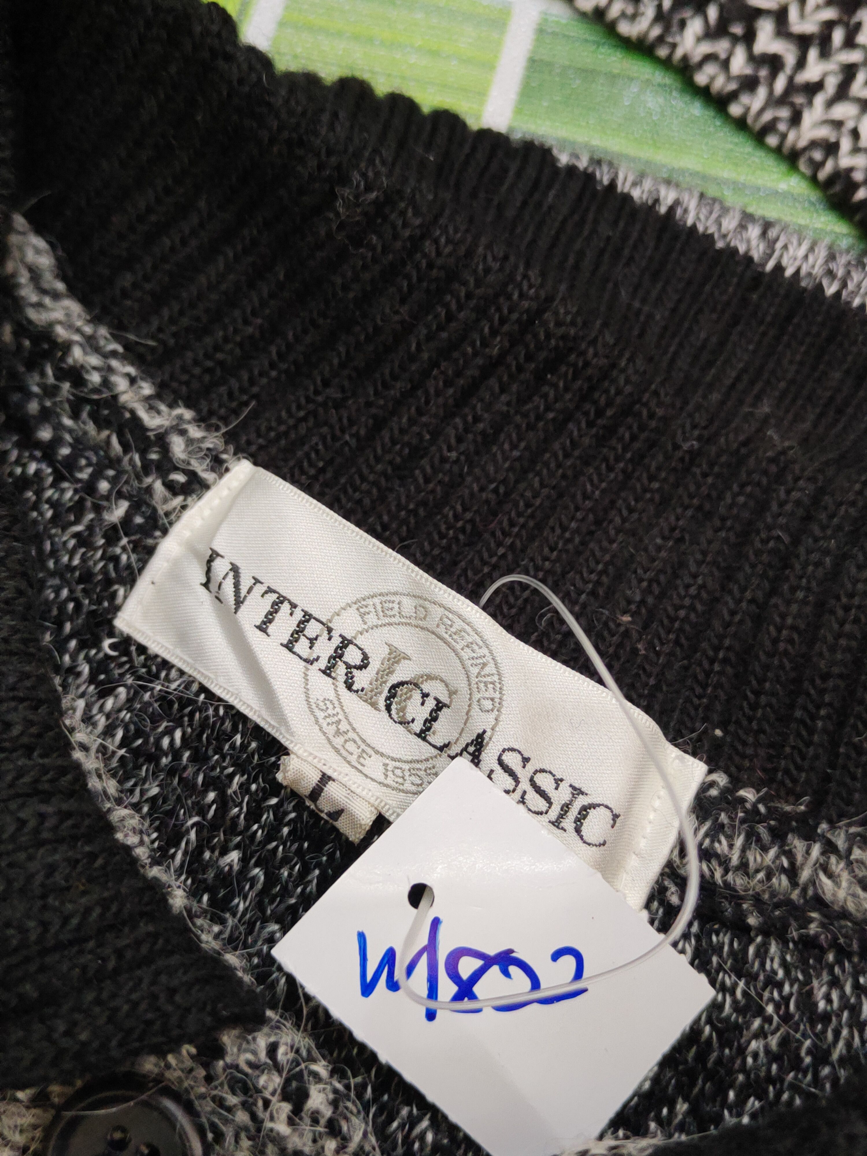 Homespun Knitwear Inter Classic Black Wool Knitwear Sweatshirts #W1822 Size US L / EU 52-54 / 3 - 13 Thumbnail