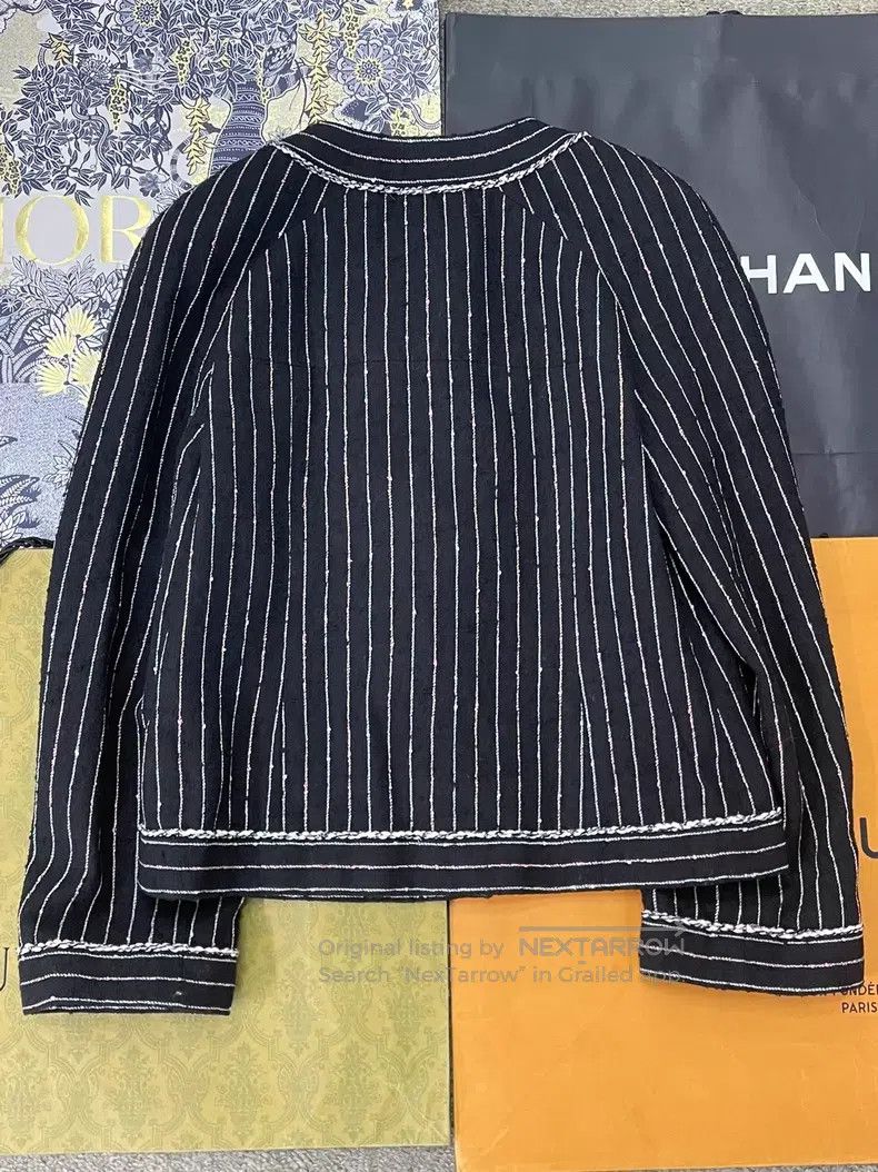 Chanel Chanel Black vertical striped jacket Size XS / US 0-2 / IT 36-38 - 3 Thumbnail