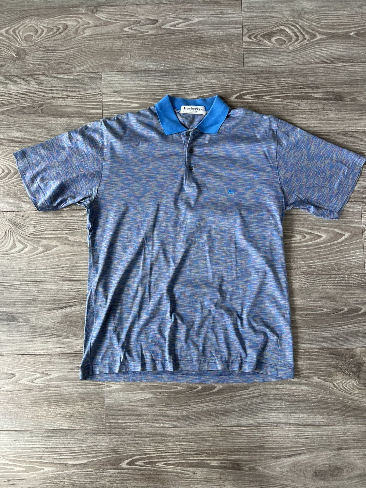 Burberry × Vintage Vintage Burberrys of London Straight Multicolour Polo Size US L / EU 52-54 / 3 - 9 Thumbnail