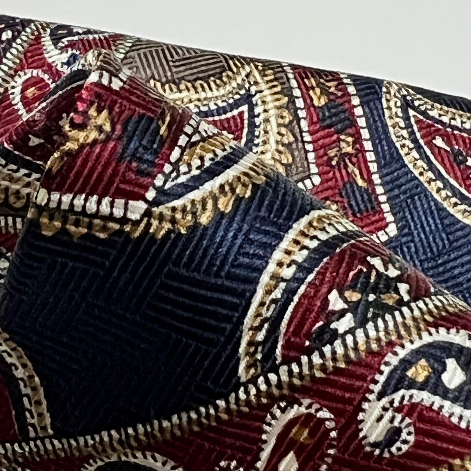 Givenchy Givenchy Monsieur Men's Tie Red Blue Gold White Silk Necktie Size ONE SIZE - 5 Thumbnail