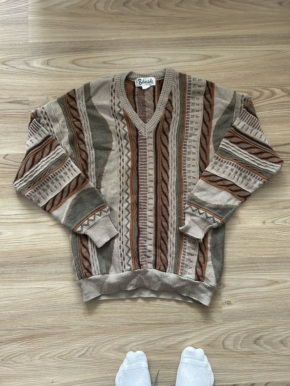 Vintage Vintage Coogi Style 3D Knit Sweater Brown Size US M / EU 48-50 / 2 - 1 Thumbnail