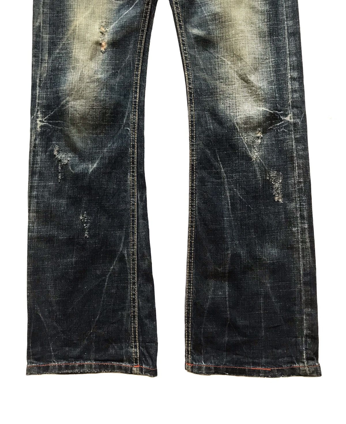 Beauty Beast × If Six Was Nine × Japanese Brand JAPANESE BRAND LOLITA FLARE DISTRESSED JEANS Size US 31 - 3 Thumbnail