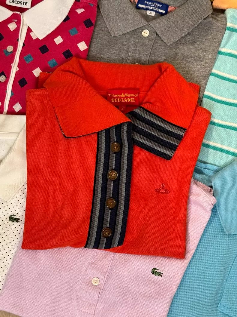 Vivienne Westwood Vivienne Westwood size2 Starred red polo shirt Size M / US 6-8 / IT 42-44 - 2 Thumbnail