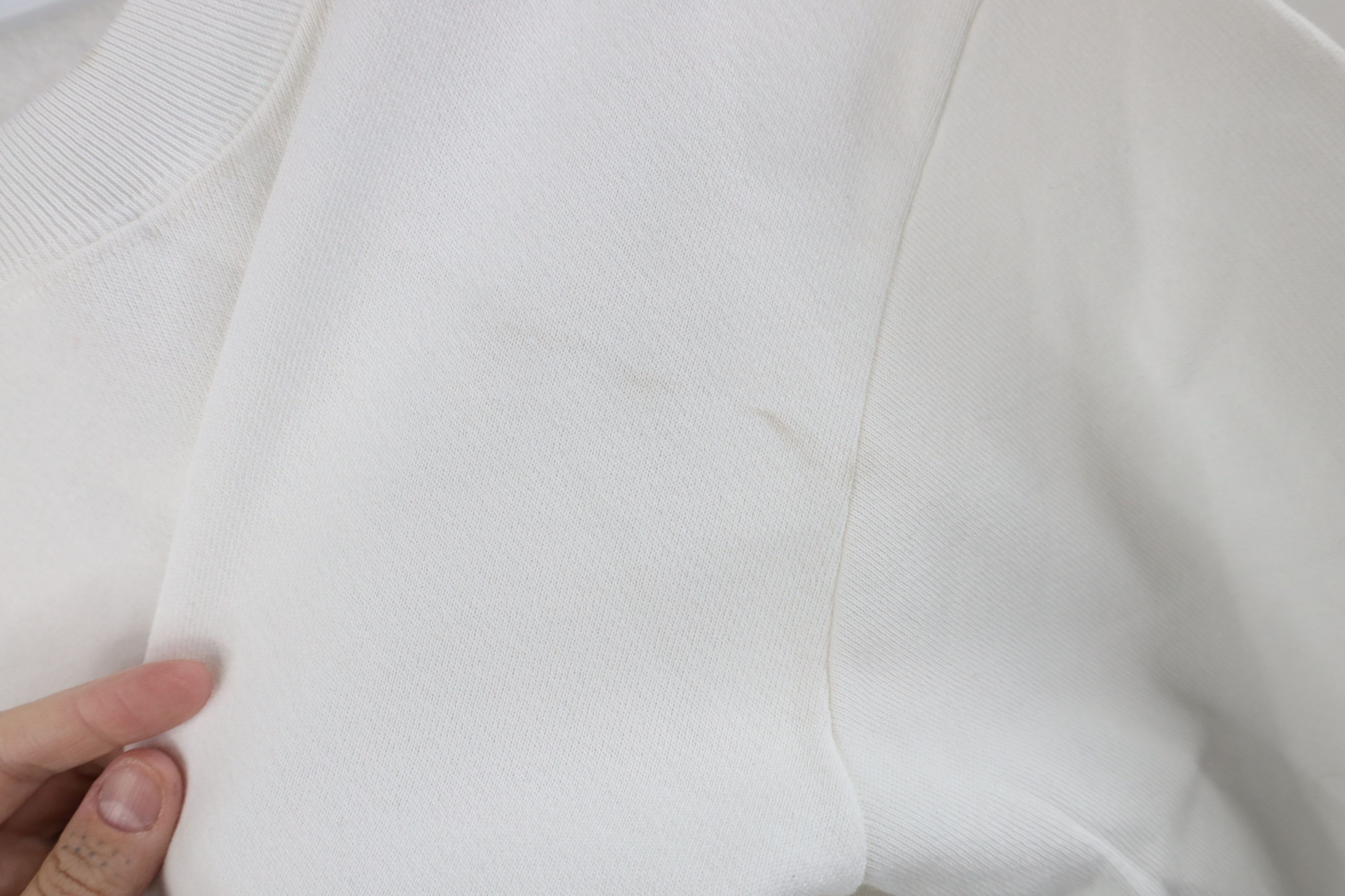 Vintage Vintage 90s Streetwear Blank Crewneck Sweatshirt White USA Size US M / EU 48-50 / 2 - 9 Thumbnail