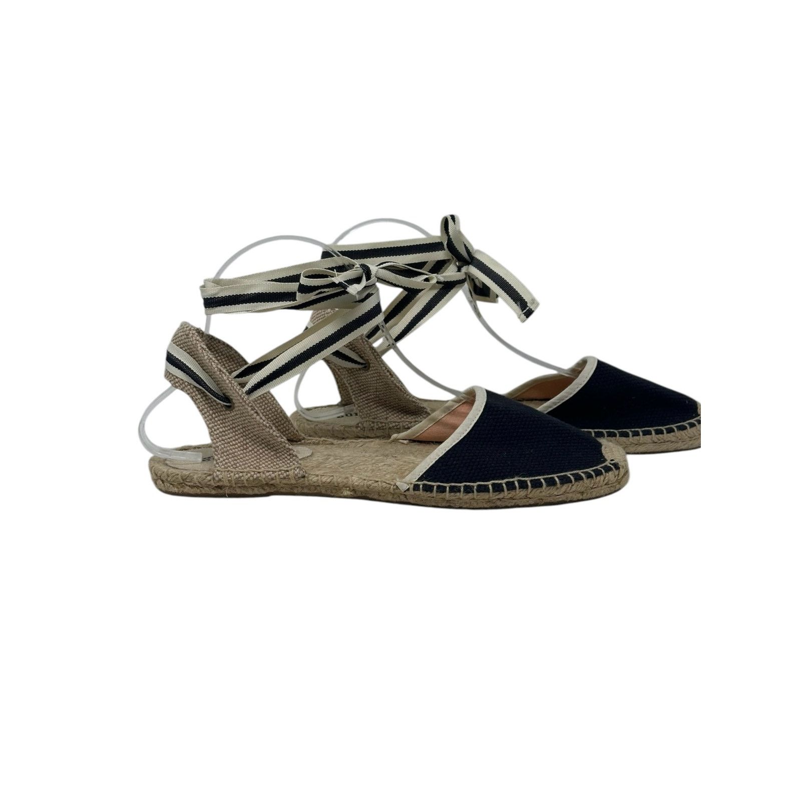 Soludos Soludos black canvas tie up espadrilles sandal shoes size 9 Size US 9 / IT 39 - 11 Thumbnail