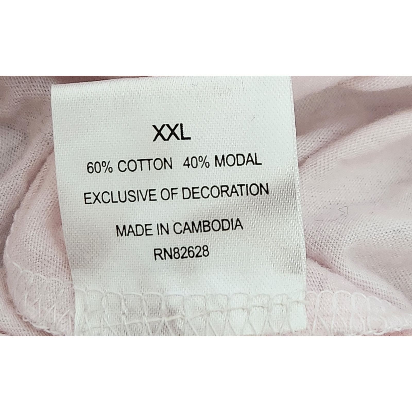 Southpole South Pole Light Pink Gold Embellished Double V Neck Top XXL Size XXL / US 16-18 / IT 52-54 - 5 Thumbnail