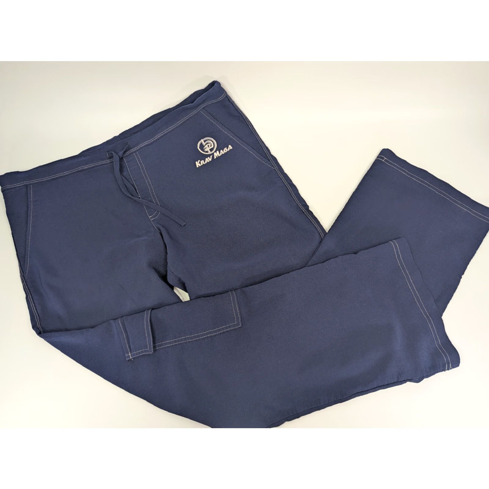 Vintage FitGear Krav Maga Cargo Pants Navy Blue XS 36 Inseam 29 in Stretch Men Pants Size US 36 / EU 52 - 2 Thumbnail