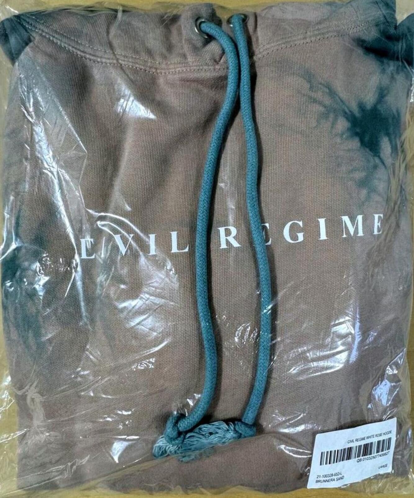 Civil Regime Civil Regime Tie-Dye Embroidered Roses Hoodie-Large Size US L / EU 52-54 / 3 - 4 Thumbnail