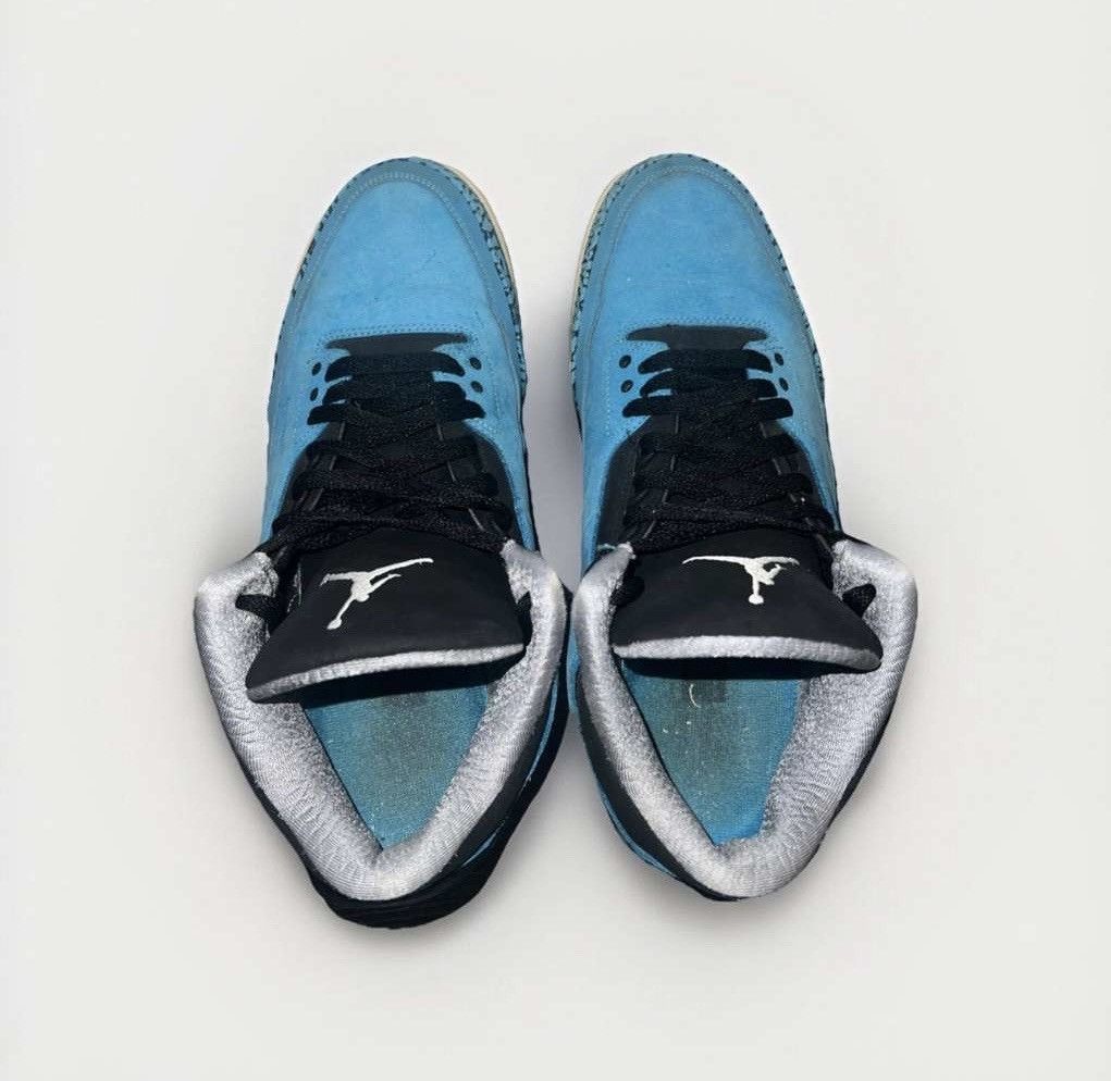 Jordan Brand × Vince Staples Signed Vince Staples Jordan 3 Retro Powder Blue Size 12 Size US 12 / EU 45 - 8 Thumbnail