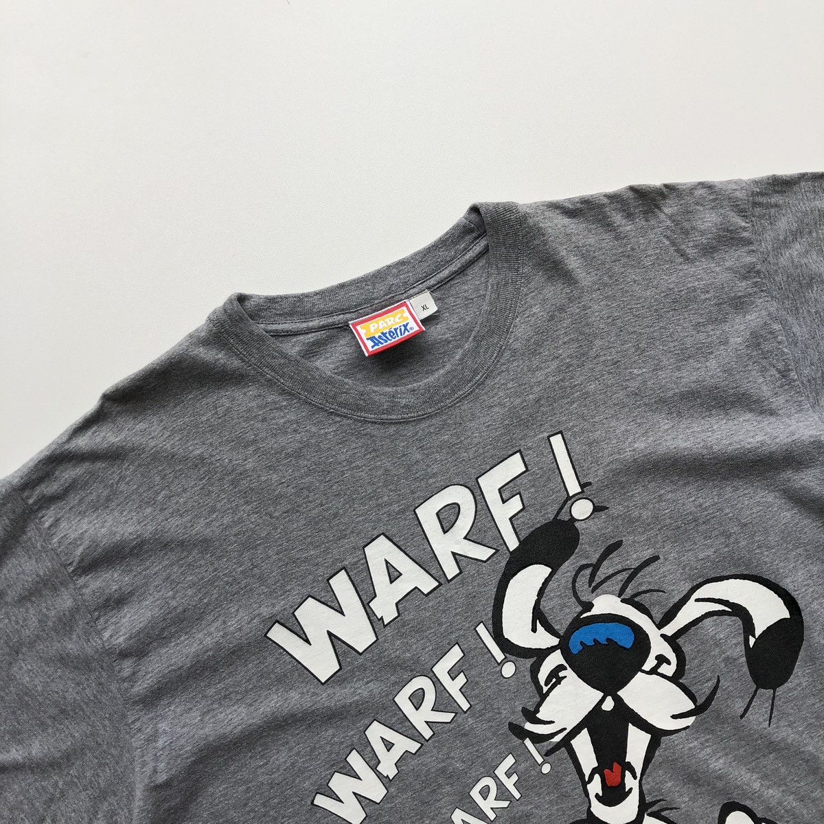 Vintage Park Asterix 1995 Dog Warf! Logo Vintage 90’s T-Shirt Grey Size US XL / EU 56 / 4 - 2 Thumbnail