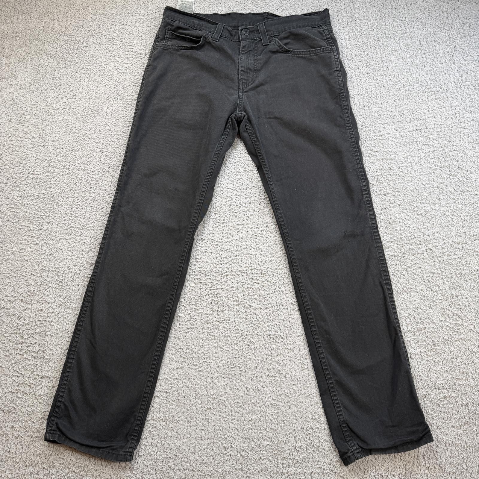 Levi's Levis 511 Jeans Mens 31x30 Slim Fit Black Stretch Faded Size US 31 - 1 Thumbnail