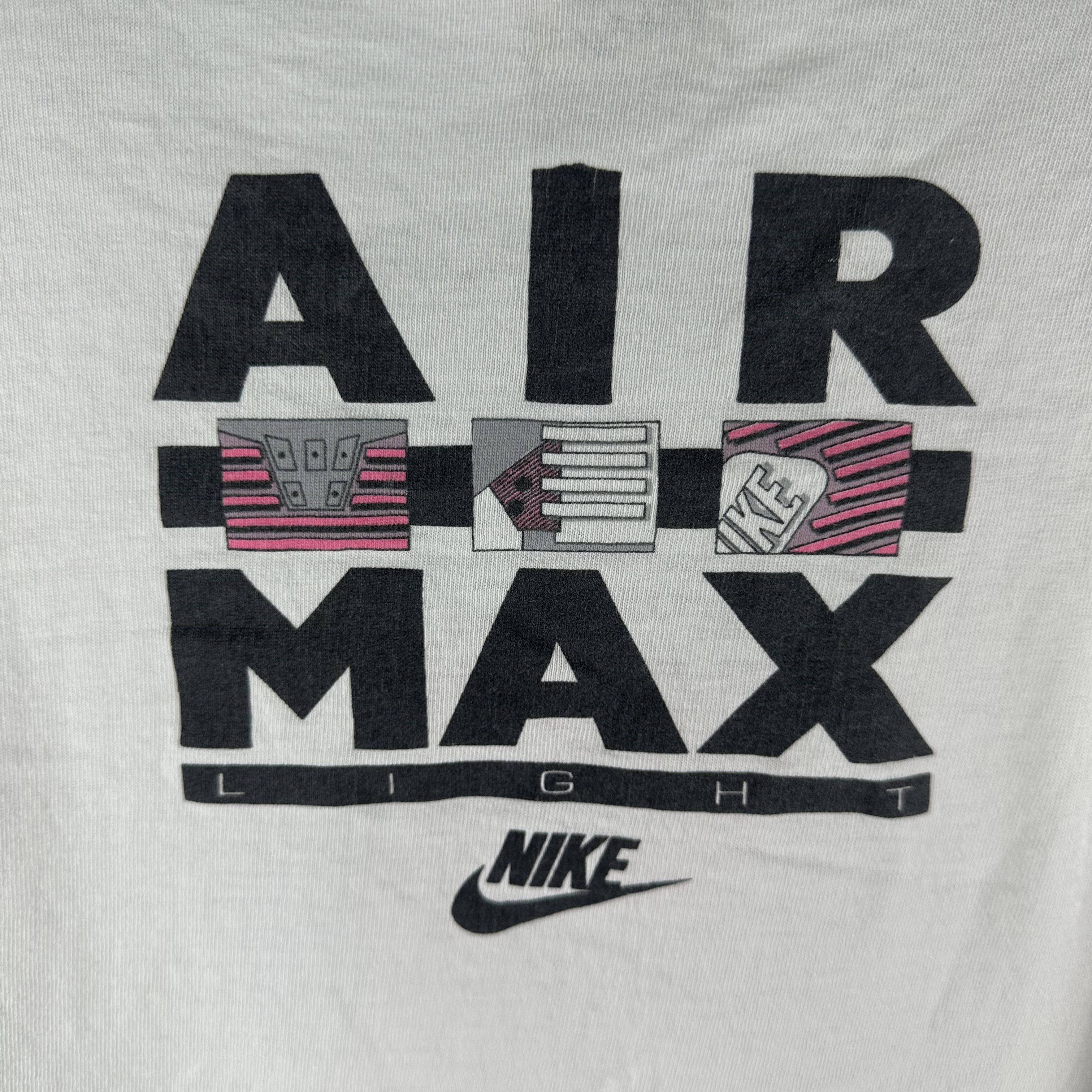 Vintage 90s Nike Air Max Light Sneakers Promo Single Stitch T-Shirt Size US XL / EU 56 / 4 - 4 Thumbnail