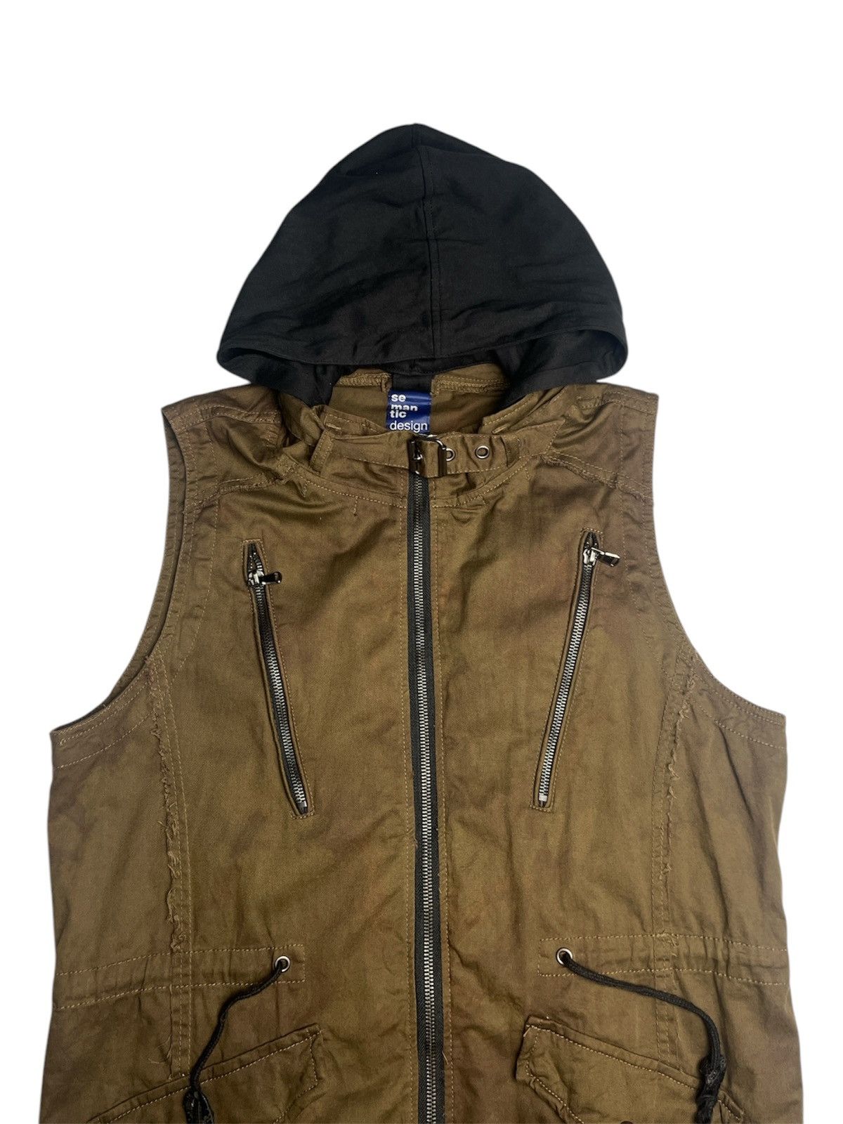 If Six Was Nine × Japanese Brand × Le Grande Bleu (L.G.B.) Semantic Design Removable Hooded Sleeveless Jacket/Vest Size US L / EU 52-54 / 3 - 5 Thumbnail