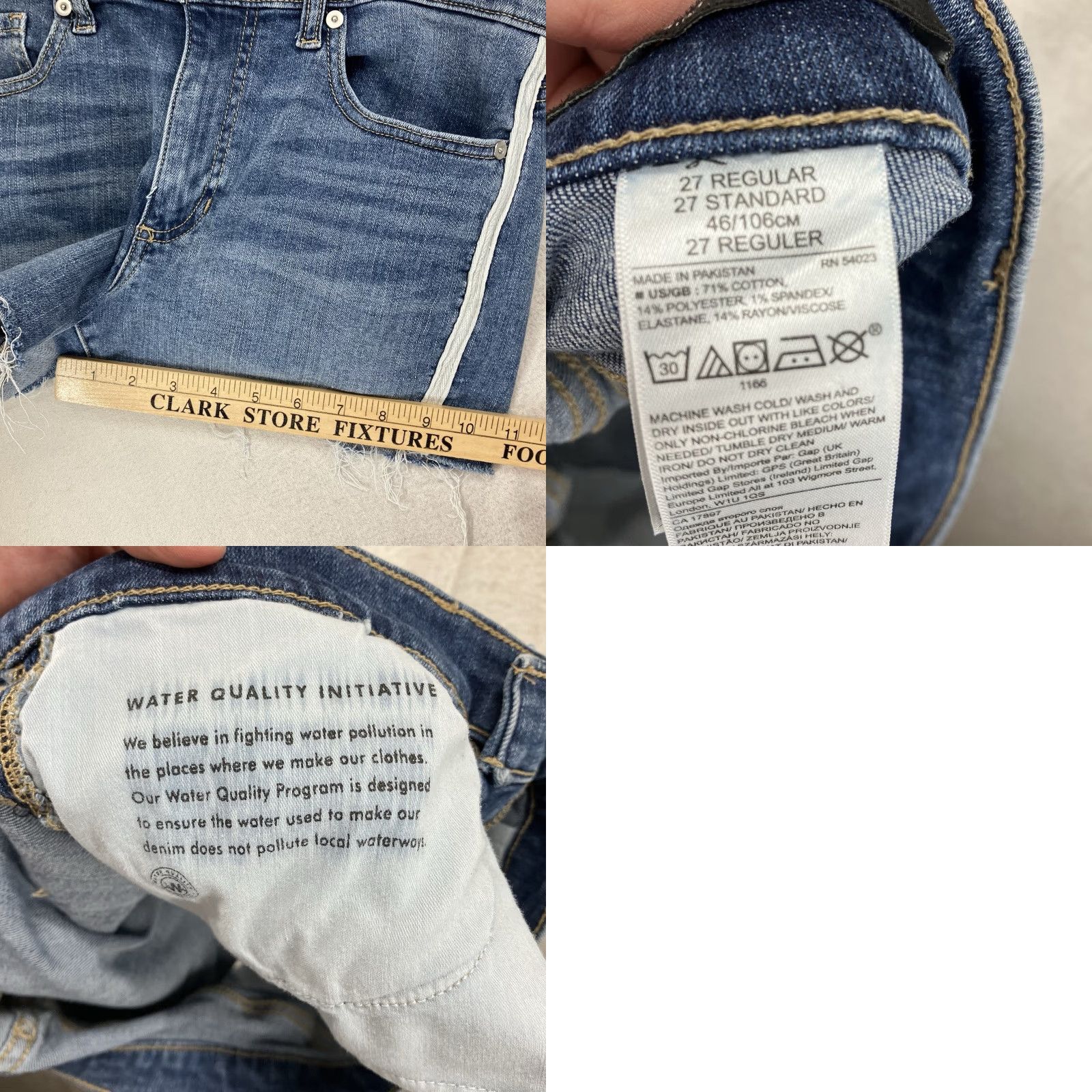 Banana Republic Banana Republic Women's Cutoff Denim Jean Shorts 27 Mid Rise Side Stripe 2in Inseam Blue Regular Size 27" / US 4 / IT 40 - 10 Thumbnail