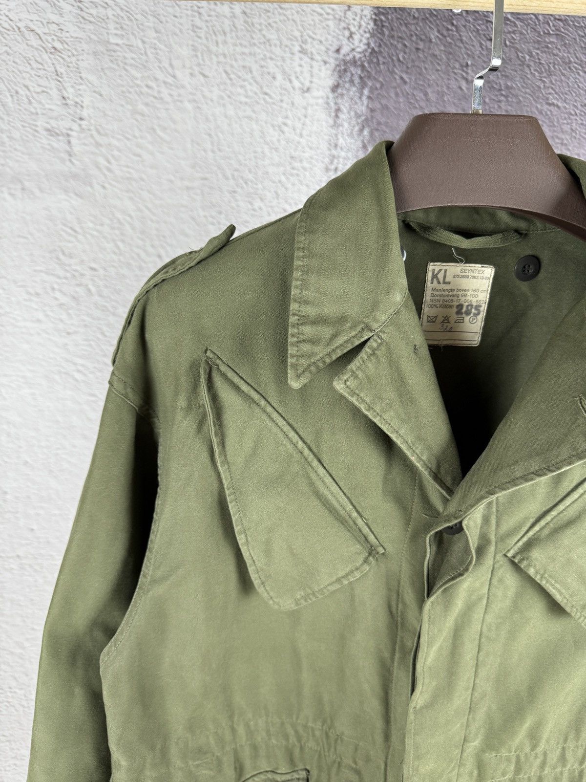 Vintage Vtg✅80’s Dutch Nethelands Army KL Seyntex Green Jacket Size US L / EU 52-54 / 3 - 3 Thumbnail