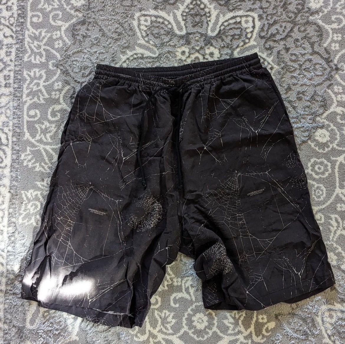 SPIDER WEB SHORTS BLACK