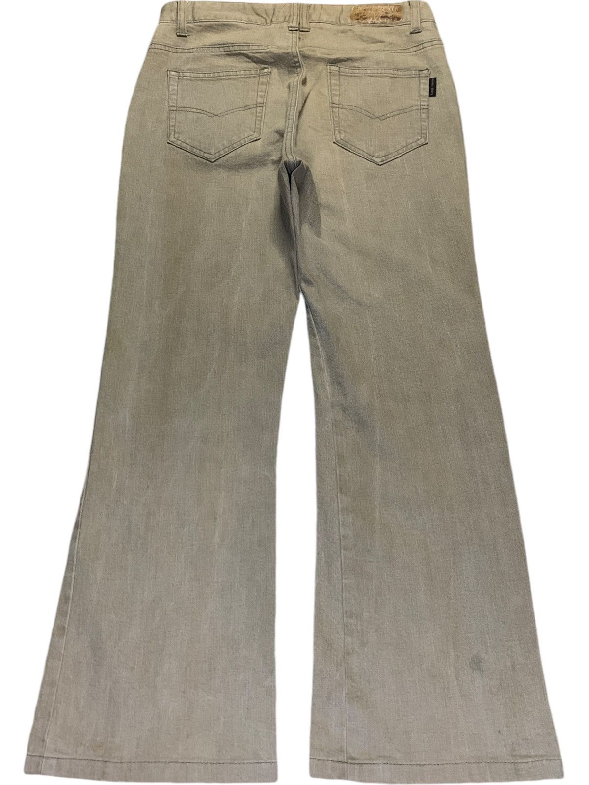 Valentino Vintage Rudolph Valentino Fatigue Baker Pants Flare Jeans Size US 29 - 2 Thumbnail