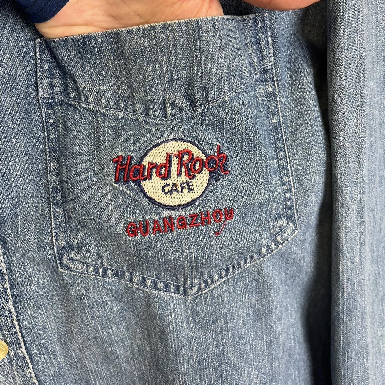 Hard Rock Cafe Vintage Hard Rock Cafe Vintage Denim Shirt 90s Size US XL / EU 56 / 4 - 6 Thumbnail
