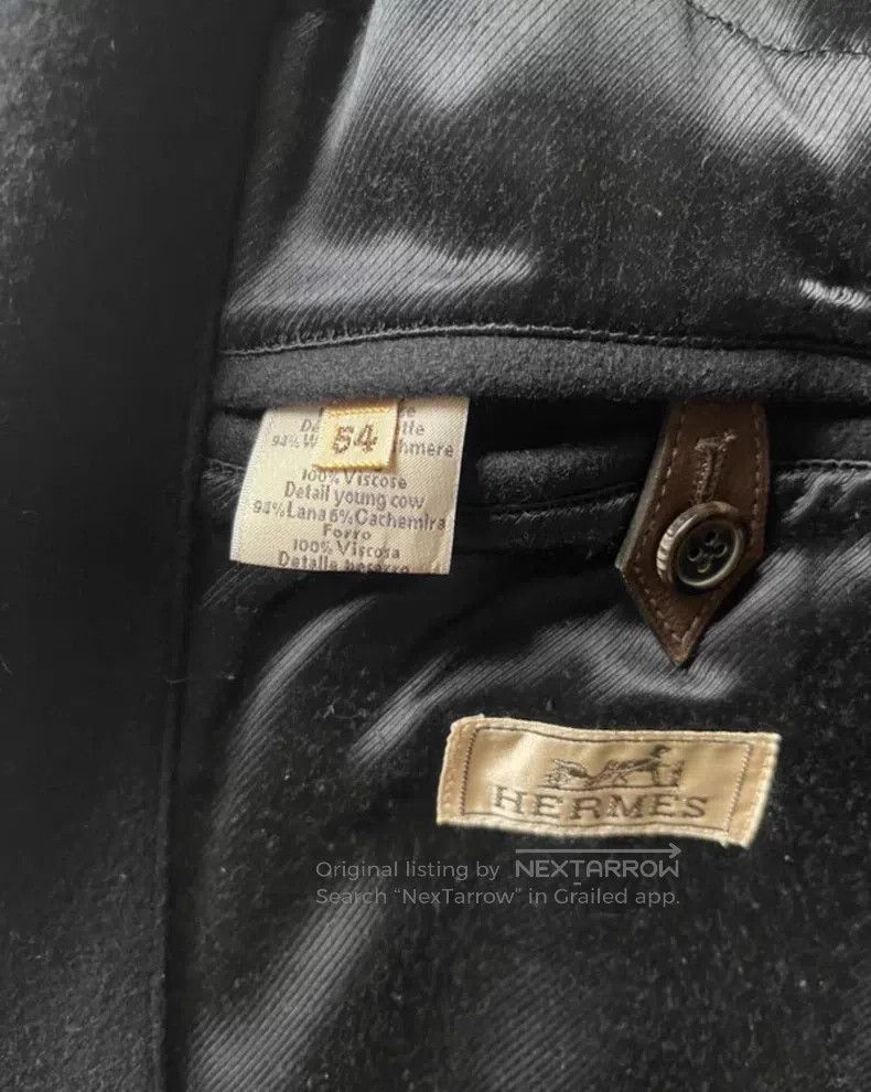 Hermes Hermes Pure cashmere coat, fur integrated style Size US L / EU 52-54 / 3 - 9 Thumbnail