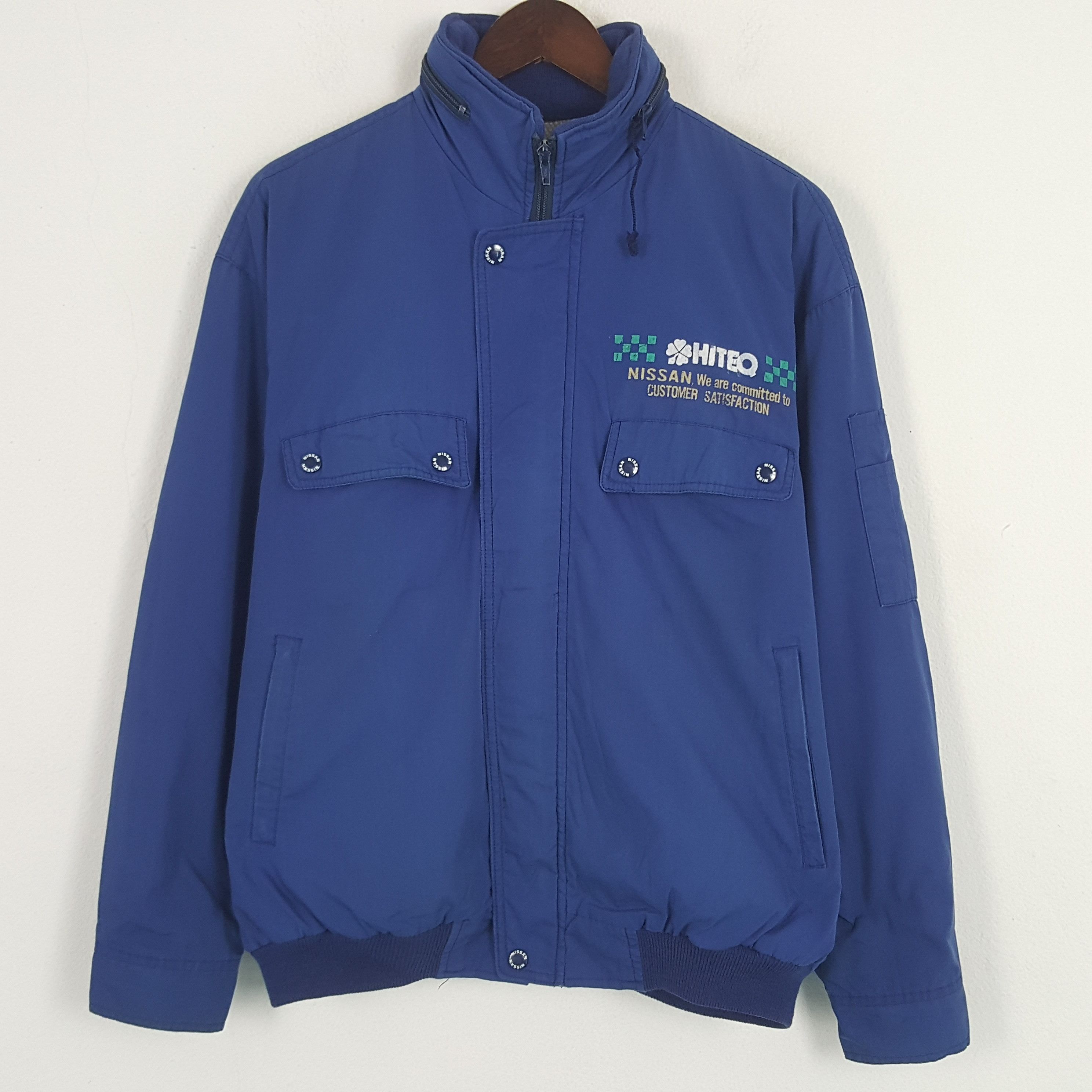 Vintage Vintage Nissan Racing Zipper Worker Uniform Jacket Size US L / EU 52-54 / 3 - 3 Thumbnail