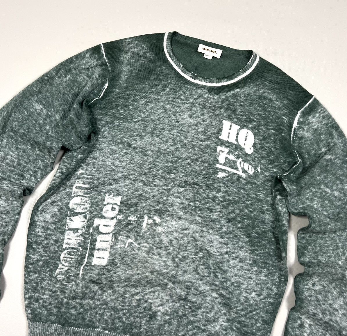 Diesel Rare Vintage Diesel Logo Cotton Casual Sweatshirt Size L Size US L / EU 52-54 / 3 - 3 Thumbnail