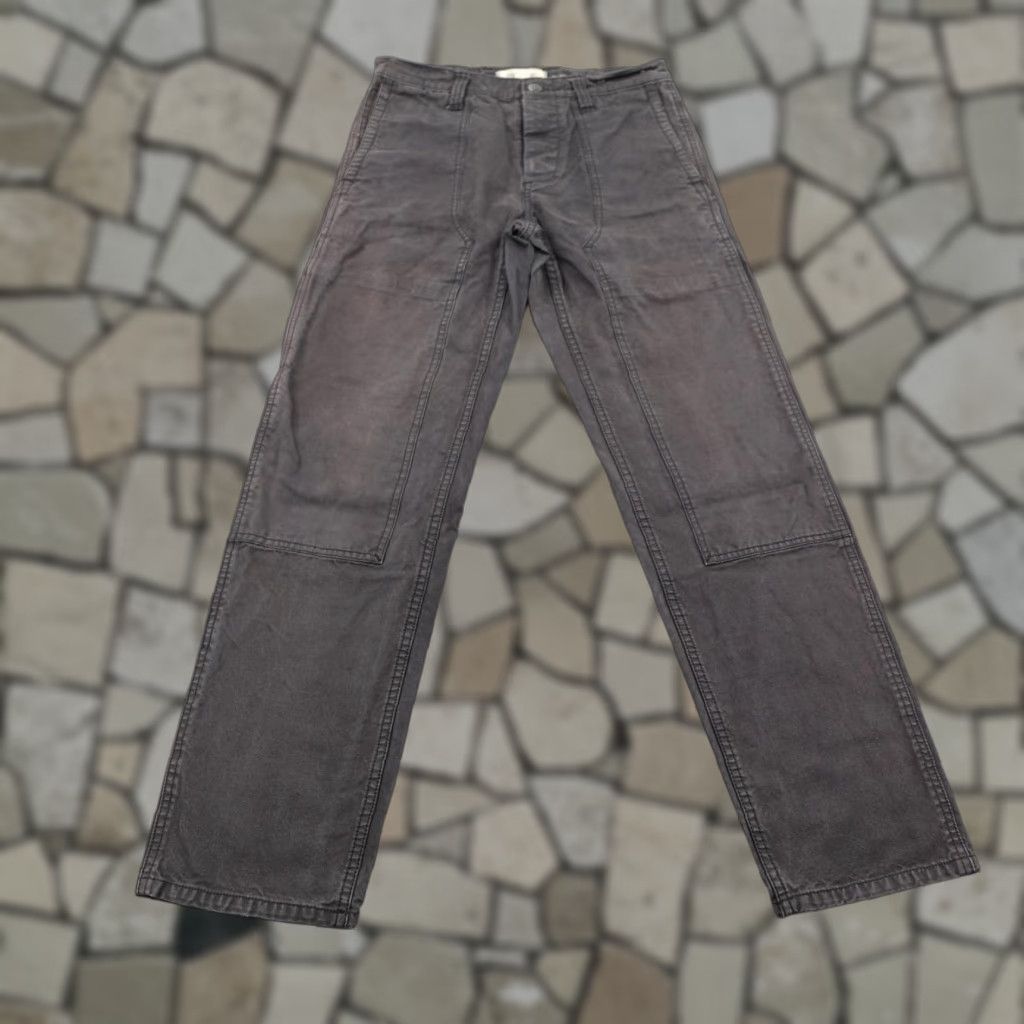 Madewell Madewell Pants Mens 28 Regular Gray Relaxed Straight Carpenter Button Fly Workwear Casual Mens Size US 28 / EU 44 - 1 Thumbnail