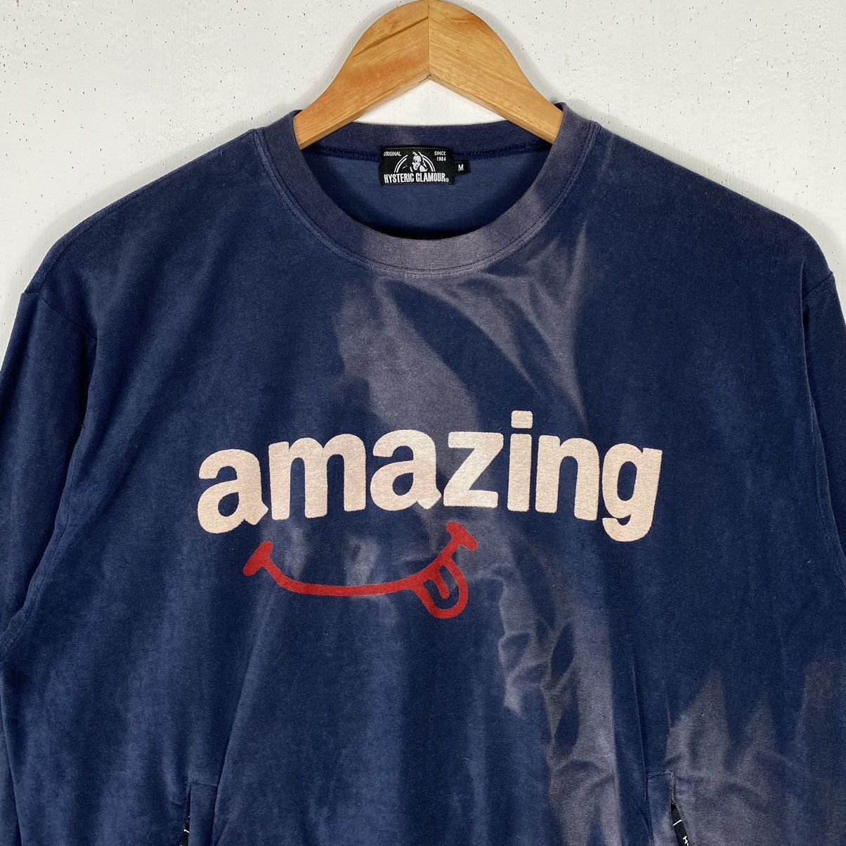 Hysteric Glamour Hysteric Glamour "AMAZING" Bleached Stain Crewneck Size US M / EU 48-50 / 2 - 3 Thumbnail
