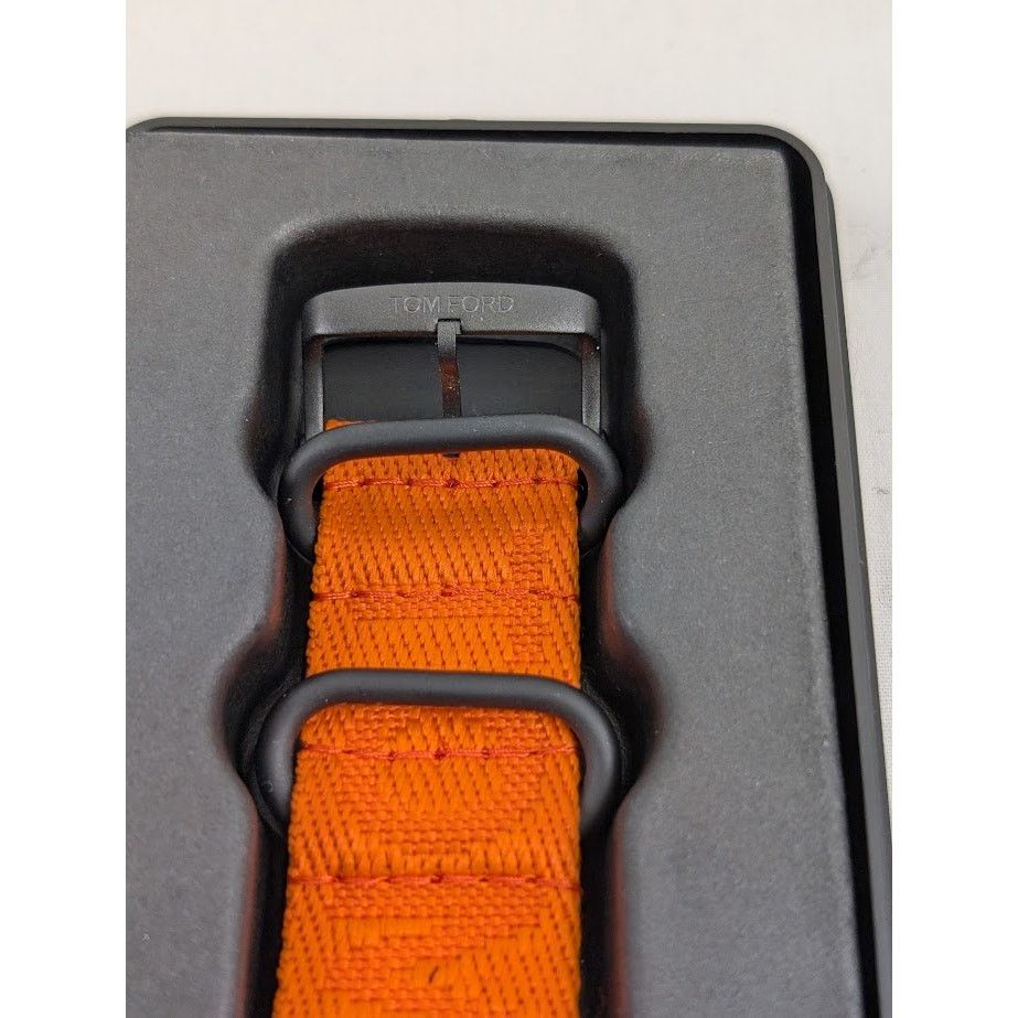 Tom Ford o1rshd1 Size: OS / Plastic Large Case Sports Watch in Orange Size ONE SIZE - 7 Thumbnail