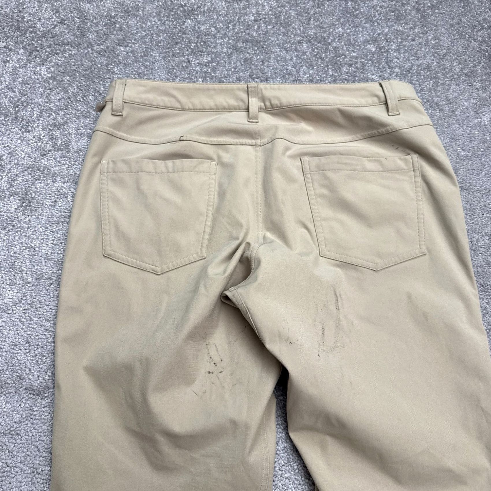 Lululemon Lululemon ABC Warpstreme 5-Pocket Pants Mens 32 Tan Brown Straight Leg Trouser Size US 32 / EU 48 - 6 Thumbnail