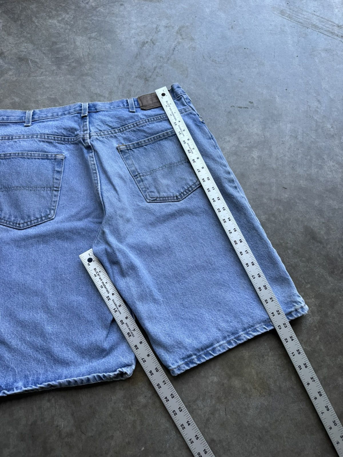 Faded Glory Vintage 90’s/00’s Faded Glory Light Denim Jean Shorts Jorts Size US 36 / EU 52 - 5 Thumbnail