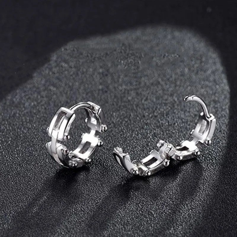 Jewelry × Vintage Fashion Simple Round Irregular Geometric Hoop Earrings Size ONE SIZE - 3 Thumbnail