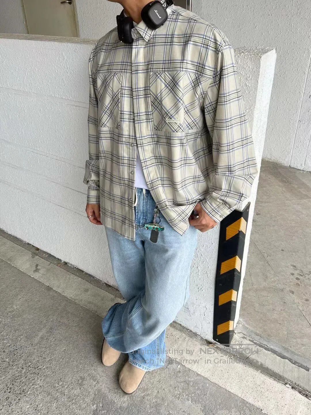 Other Hide In Hills Beige Plaid Shirt Jacket Size US S / EU 44-46 / 1 - 7 Thumbnail