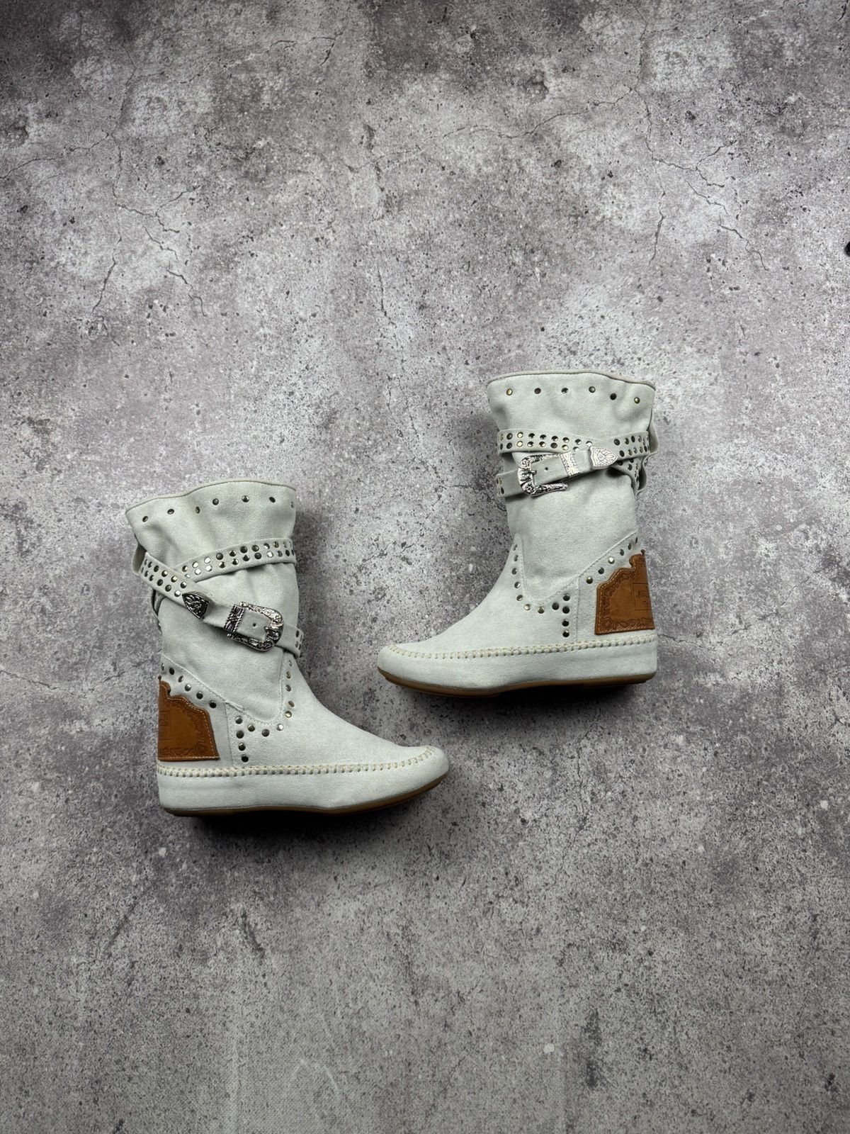 Japanese Brand To be Fashion Y2K Suede Japanesse Glamour Vintage Boots Rare Size US 6 / IT 36 - 1 Thumbnail