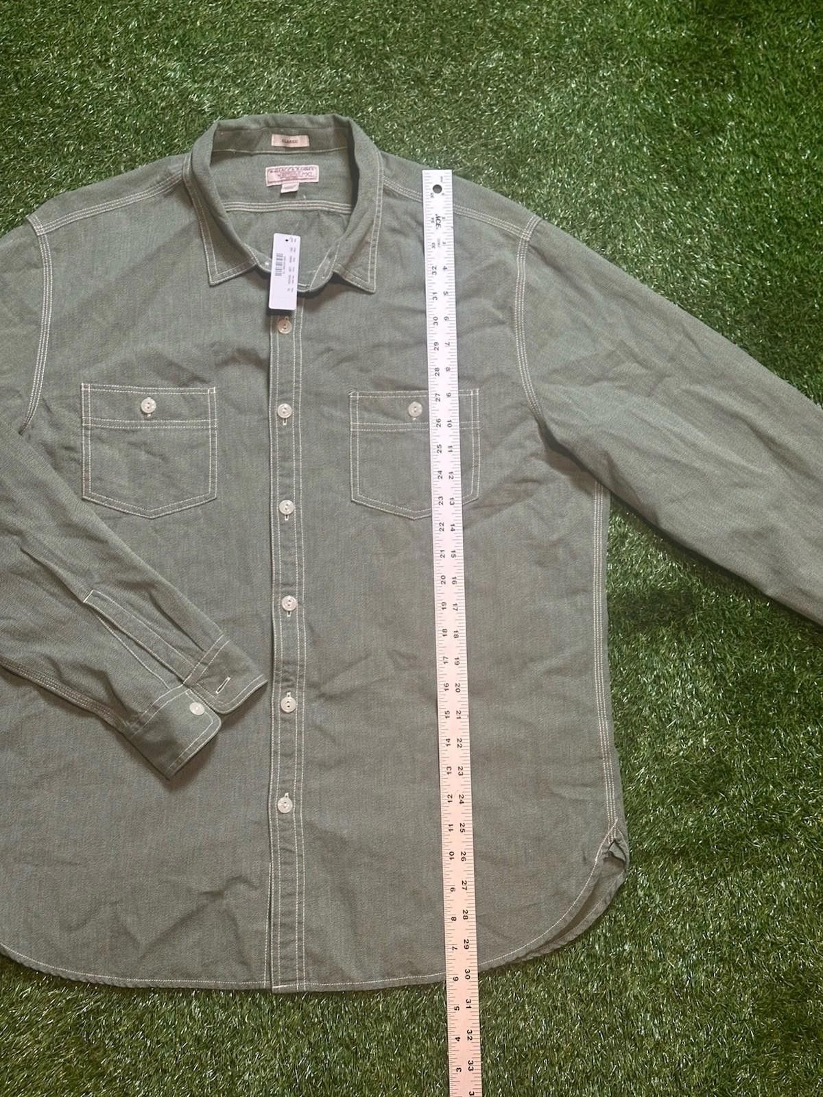 Wallace & Barnes J CREW WALLACE & BARNES MENS BUTTON UP size LARGE Size US L / EU 52-54 / 3 - 2 Thumbnail