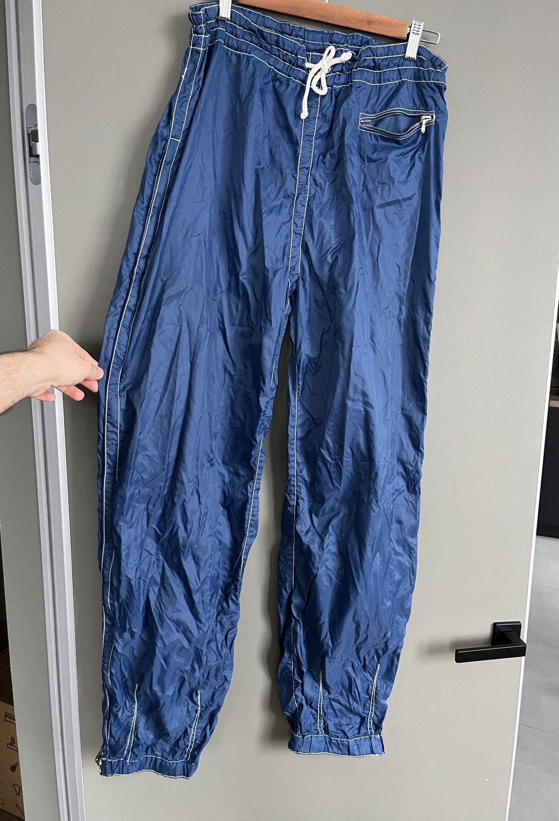 JET SET JET SET Vintage Blue Sport Outdoor Nylon Pants Size US 36 / EU 52 - 6 Thumbnail