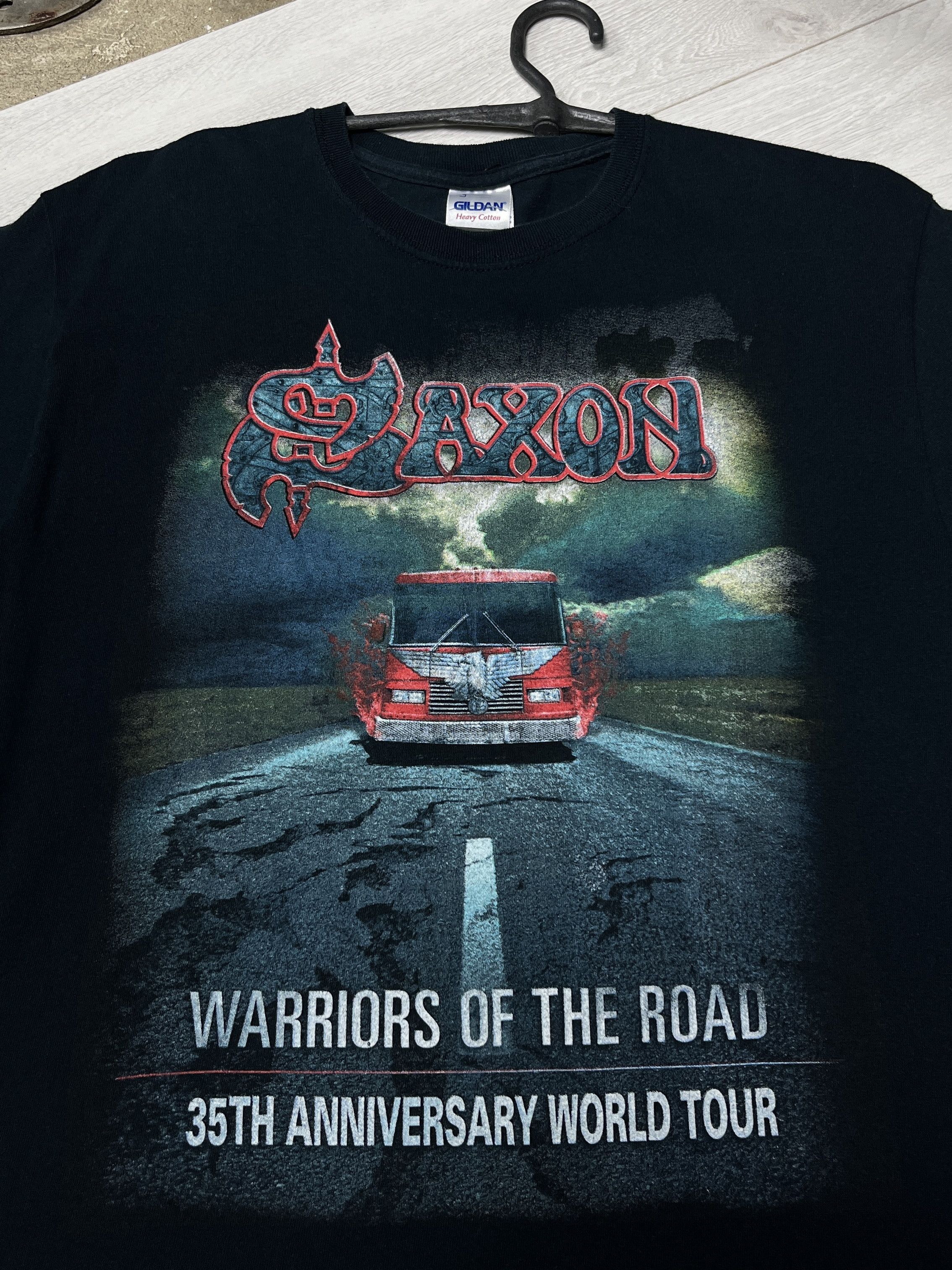 Vintage 2014 SAXON "WARRIORS OF THE ROAD" TOUR TEE - № 979 Size US M / EU 48-50 / 2 - 3 Thumbnail