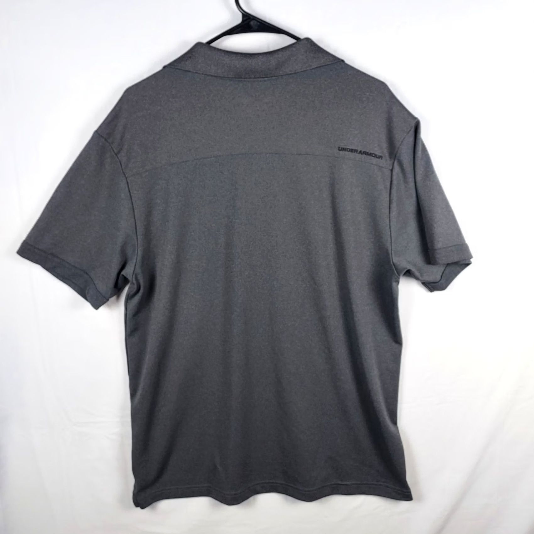 Under Armour Under Armour Polo Shirt Men’s Charcoal Gray HeatGear Loose-Fit Short Sleeve Collared Logo Regular Size L Size US L / EU 52-54 / 3 - 2 Thumbnail