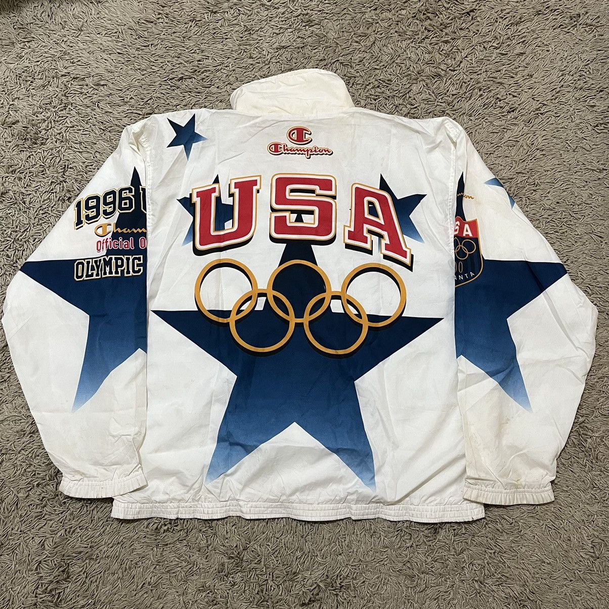 Champion Vintage Champion 1996 USA Olympics Windbreaker Size US XXL / EU 58 / 5 - 2 Thumbnail